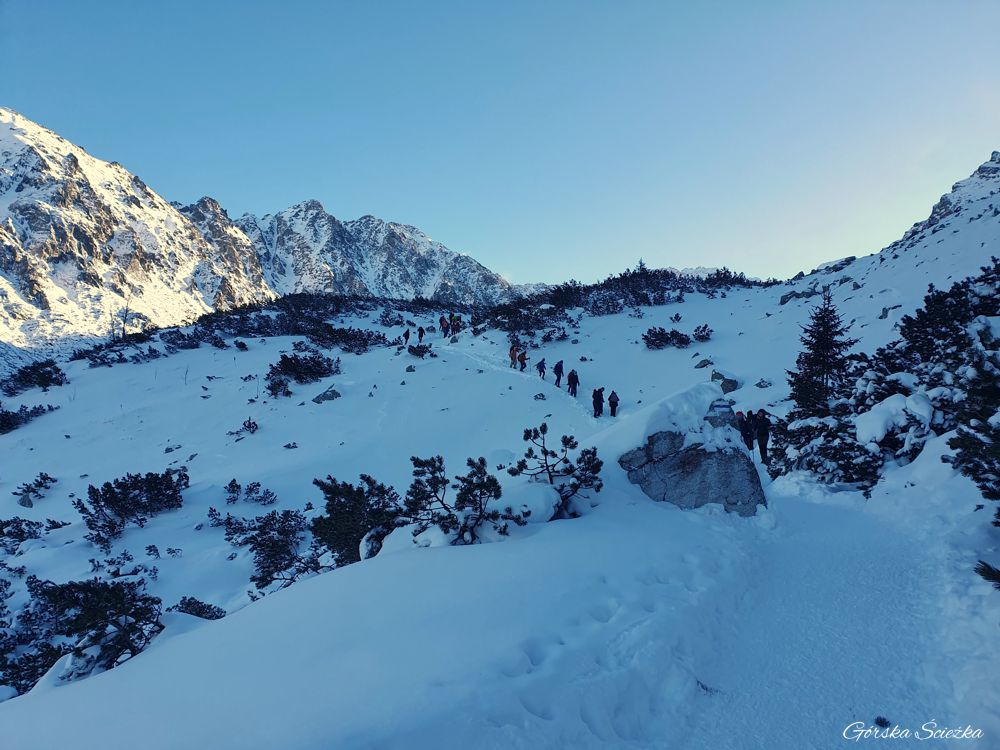 Czarny Staw Gąsienicowy: Na szlaku niebieskim
