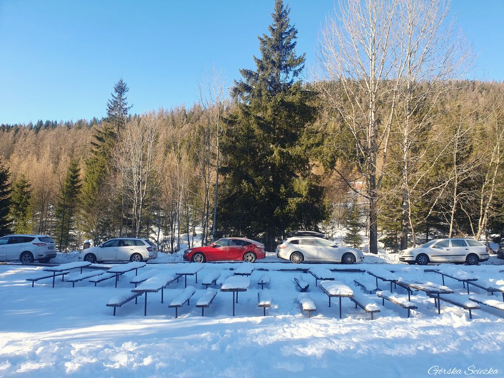Popradzki Staw: Parking Popradské Pleso
