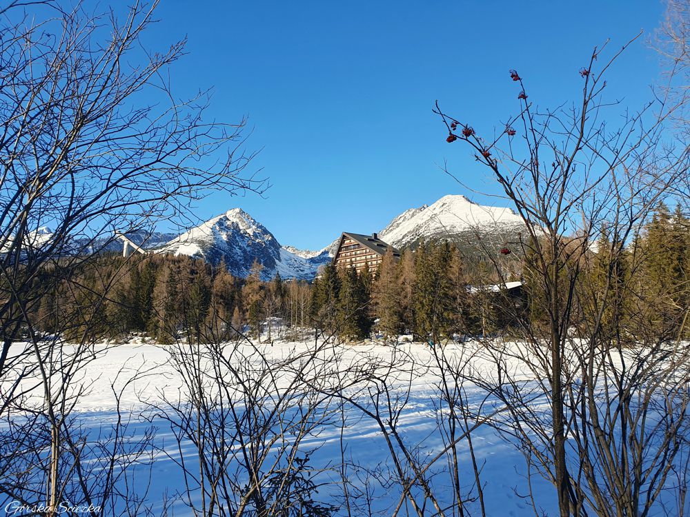 Widok na Szczyrbskie Jezioro