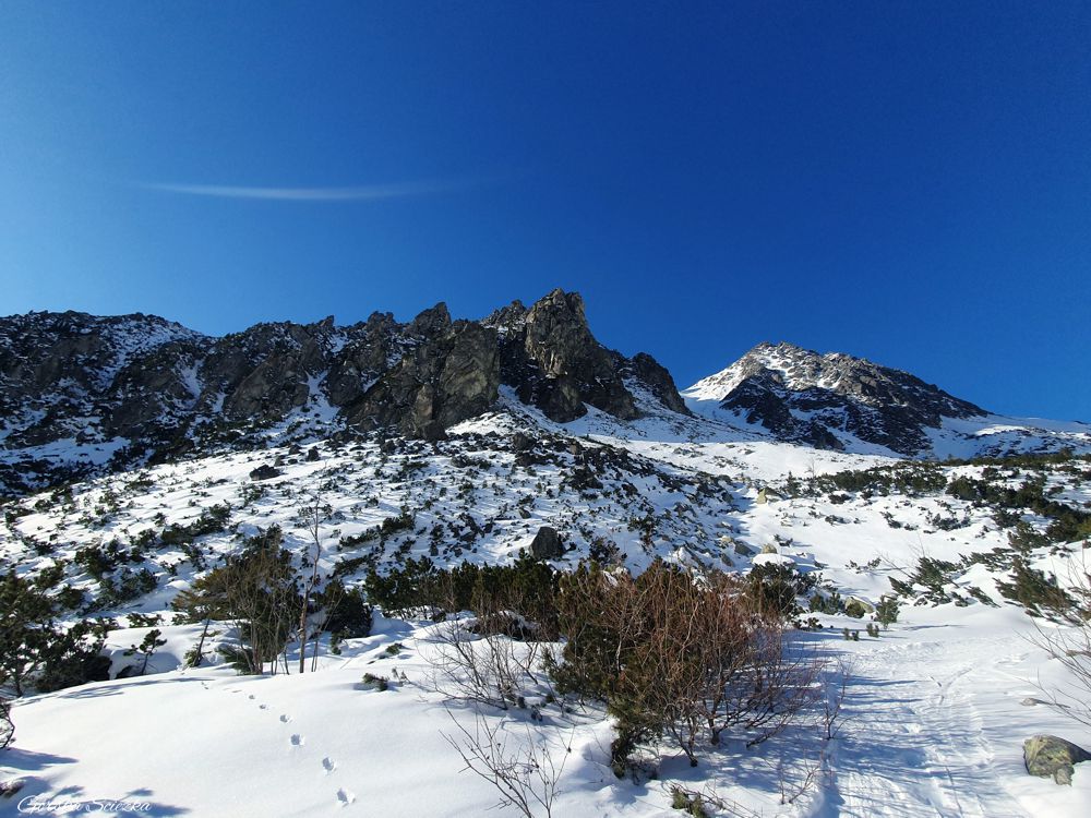 Wodospad Skok: Ściany Skrajnego Soliska (Grań Soliska)